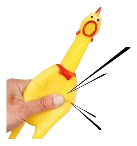 Gallina Chillona Pollo Juguete 16 Cm Chifle Para Mascotas