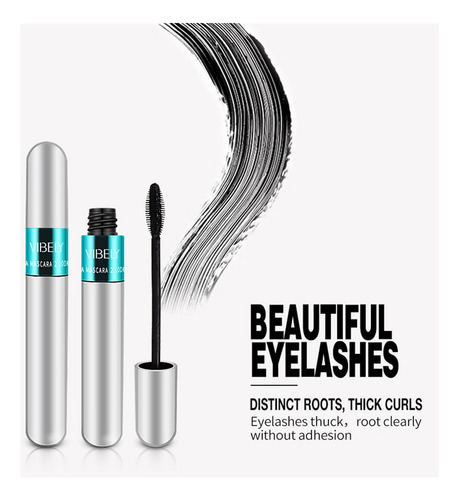 Máscara 2 En 1 Vibely 5x Cosméticos Impermeables Más Largos