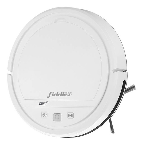 Aspiradora Robot Wifi Con Aplicación Fiddler Color Blanco