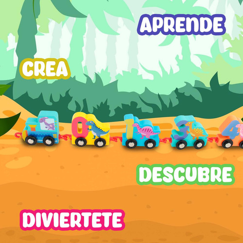 Tren Numeros Juguete Didactico Montessori Madera M-102