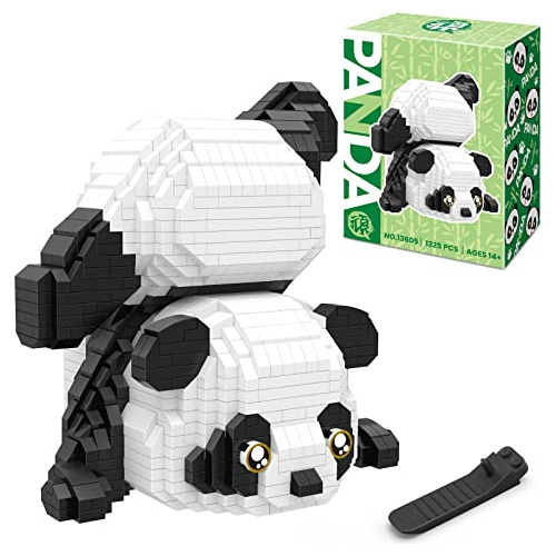 Finger Rock Panda Cute Animals Building Sets, Micro Mini Bri
