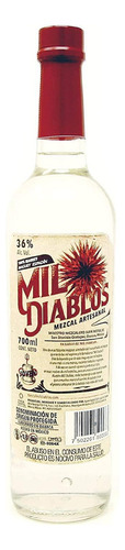 Paquete De 3 Mezcal Mil Diablos Joven Espadin 700 Ml