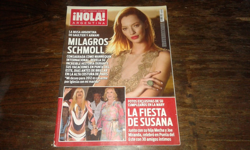 Revista Hola Argentina 64 Milagros Schmoll 31/1/2012 