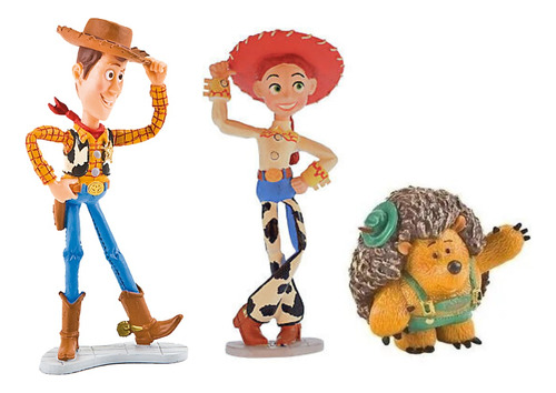 3 Figuras Bullyland Toy Story Jessie Woody Tortas Muñecos