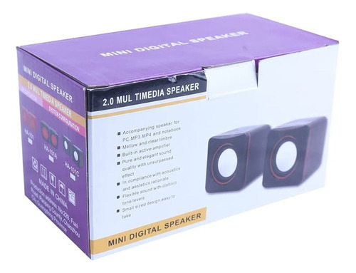 Cornetas Speaker De Escritorio 2.0 Para Pc Laptop Usb 