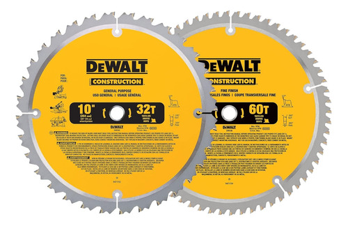 Disco Widia Sierra Circular Dewalt 254mm 60t 10  32t Pack