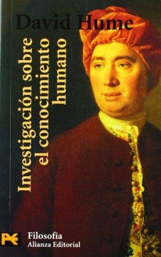 Investigacion sobre el conocimiento humano Pk de David Hume. Editorial Alianza, en español