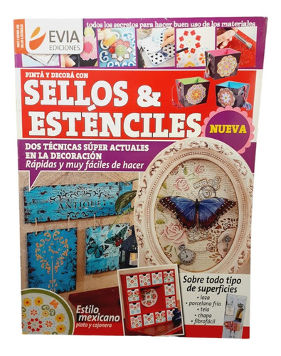 Revista Sellos & Estenciles - Pinta Y Decora - Evia