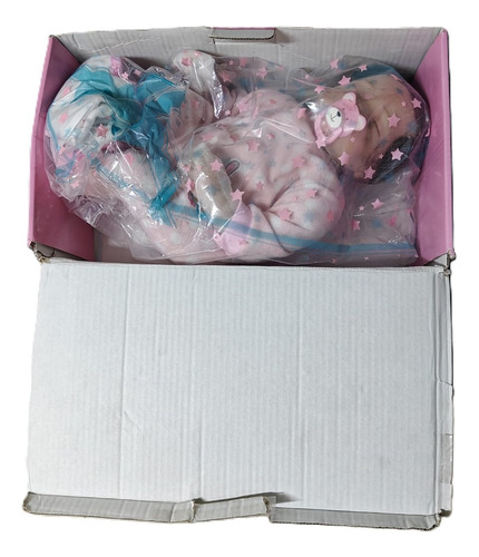 Muñeca Bebe Recien Nacido Tipo Reborn Pink Doll 18 Pulgadas