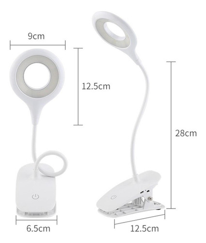 Luz De Lectura Recargable, Luz De Libro Con Protección