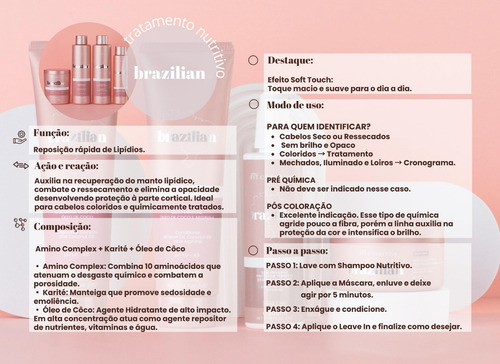 Shampoo Capilar Brazilian Nutrição Coco Fit Cosméticos 1l