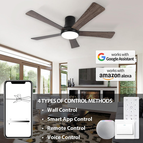 Ventilador De Techo De 52 PuLG Con Luz Ventilador De Techo N