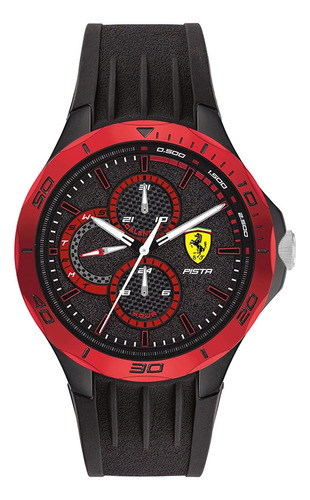 Reloj Scuderia Ferrari Pista 0830721 Nuevo En Caja