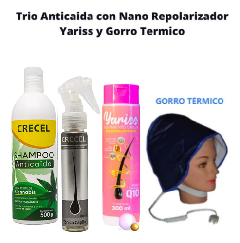 Nanorepolarizador Yaris + Tonico + Champ+ Gorro - Ml A $50