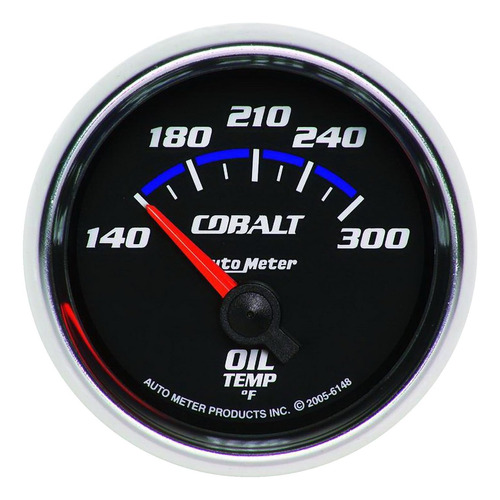 Auto Meter 6148 Cobalt Short Sweep Medidor De Temperatura De