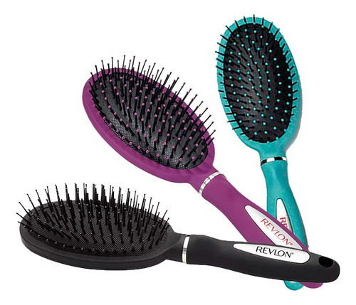 Cepillo Revlon Cushion Brush Detangle And Smooth Mix Color