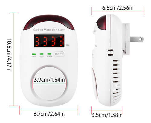 Alarme De Gás, Voz, Display Digital, Tipo De Cozinha, Detect