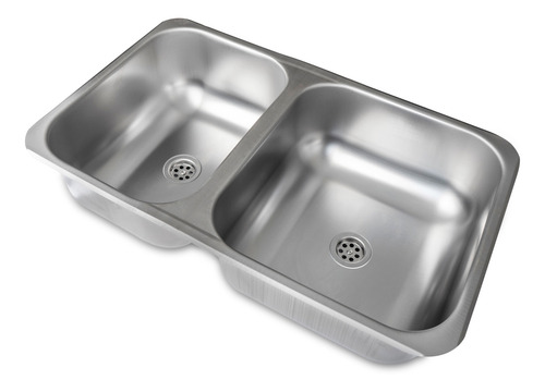 Pileta Bacha Cocina Doble Acero Inox 63 X 37 X 14 Dh63