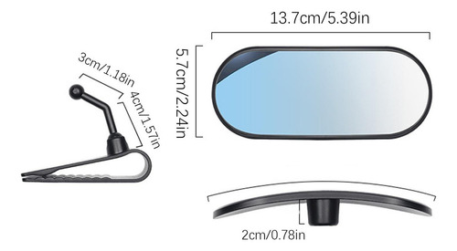 Sq Espejo De Coche Para Bebé, Lentes Convexas De Alta