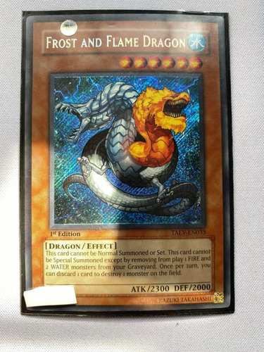 Frost And Flame Dragon Primera Secreta Yugioh