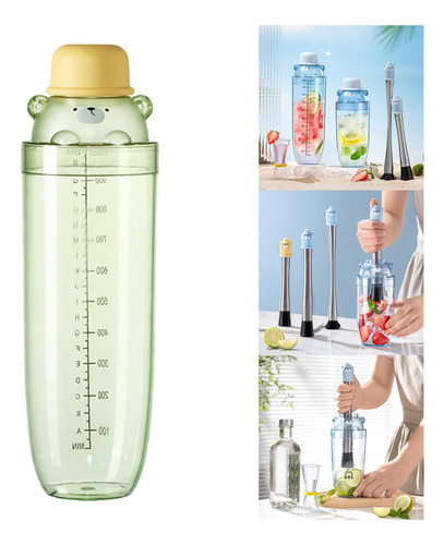 Pc Body Shaker Shaker Para Bebidas Regalos De 100ml Verde