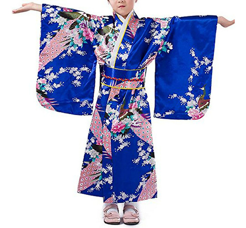 Niñas Traje Del Kimono Japonés Asiático Mejor Traje Del Vest