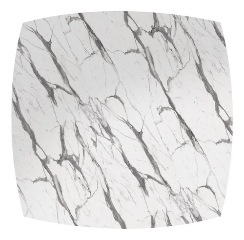 Conjunto Jogo Mesa De Canto Lateral Tip Tampo Quadrado Cor Dourado/vulcano