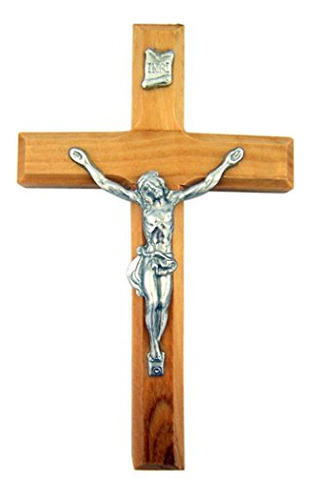 Crucifijo De Cruz De Pared De Jesucristo De Madera De Olivo,