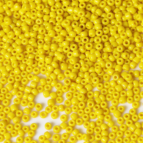 Perlas De Semillas De 3 Mm De Color Amarillo Opaco Bala & Fi