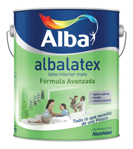 Albalatex Mate Pintura Lavable Antihongo 4 Litros Caballito