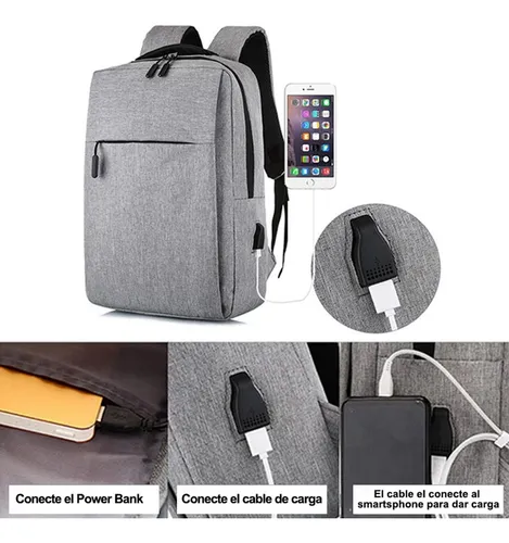 Mochila con cable usb hotsell