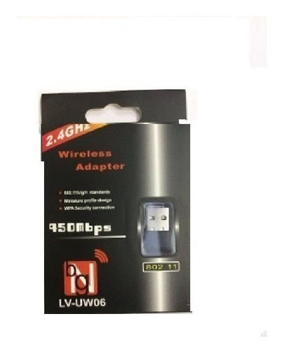 Adaptador Receptor Wireless Usb Wi-fi  450 Mbps