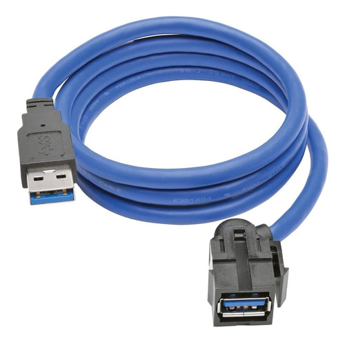 Tripp Lite Power Cord Extension Cable, Negro/azul