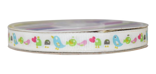 Imagen 2 de 2 de Listón Popotillo Estampado Baby Shower, 2 Piezas-rb1