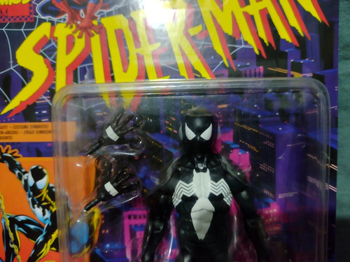 Spider-man Symbiote Marvel Legends Original Mide 15 Cm (Usado)
