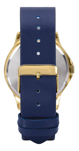 Relógio Condor Masculino Dourado Pulseira De Couro