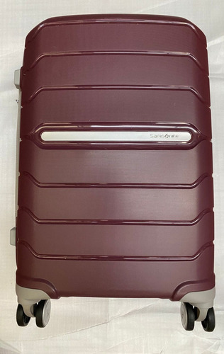 Samsonite Maleta Rígida Con Ruedas Dobles Giratorias Color Rojo