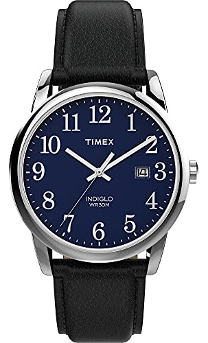 Reloj Timex Easy Reader Para Hombre, 38 Mm, Funda Plateada A