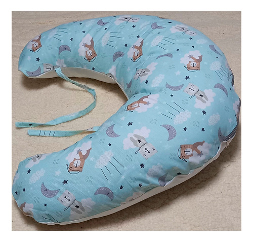 Imagen 4 de 5 de Almohadon Almohada Amamantar Funda Con Cierre Y Tiras Ajuste