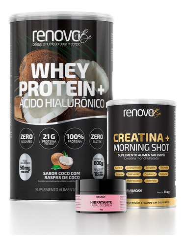 Whey Protein Concentrado E Creatina Monohidratada Renova Be