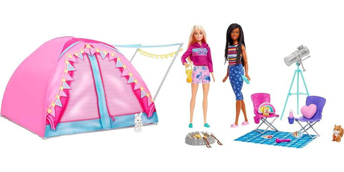 Barbie It Takes Two Camping Playset Con Tienda De Campaña, 2