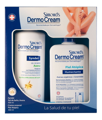  Pack Simonds Dermocream Gel Baño + Crema Piel Atopica 400ml