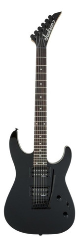 Guitarra eléctrica Jackson JS Series JS12 dinky de álamo gloss black brillante con diapasón de amaranto