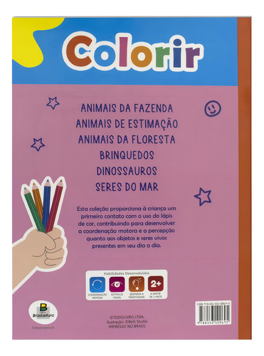 Colorir (B): Animais da Fazenda, de © Todolivro Ltda.. Editorial Todolivro Distribuidora Ltda., capa mole em português, 2022