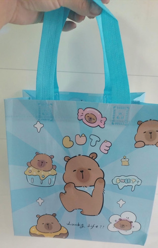 12 Bolsa Dulcero Capibara Reutilizable Fiesta Regalo Bolo Surtidos Capibara