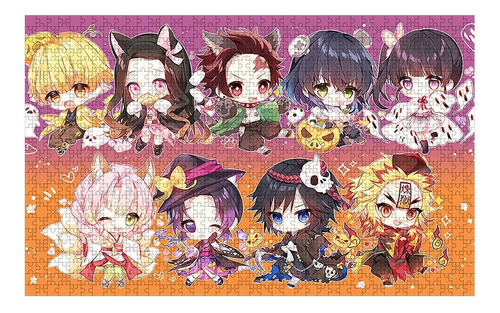 Amazon Cross-border Puzzle 1314 Madera Demon Slayer Animació