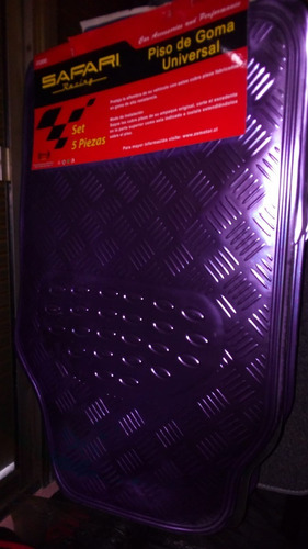 Imagen 7 de 7 de Alfombras Goma Auto Color Cromo Cromado Azul 4 Pzs T220