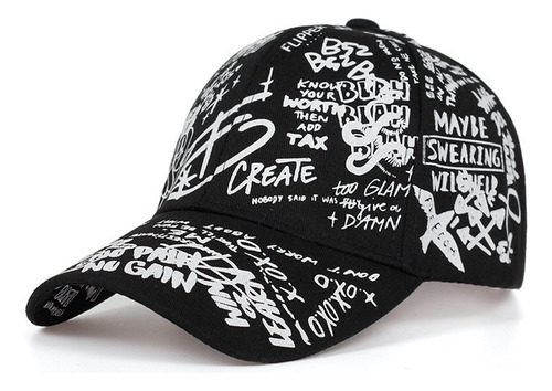 Gorra De Béisbol Con Letras A La Moda Graffiti Sun Hip Hop