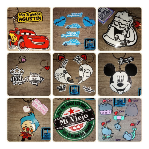 50 Llaveros 3d Souvenir +dije! Cualquier Modelo Ver Descrip