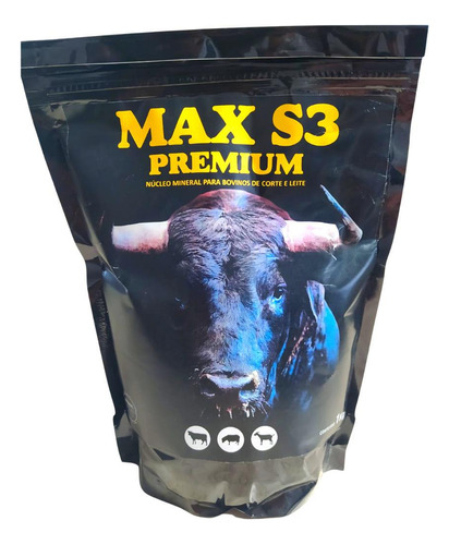Max S3 Premium + Controle Núcleo Mineral Bovinos Corte/leite